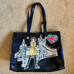 RETIRED Brighton Fashionista London England Leather Tote
